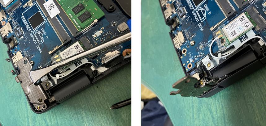 電源部分の取り外し