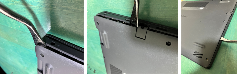 ノートPC裏蓋を外す